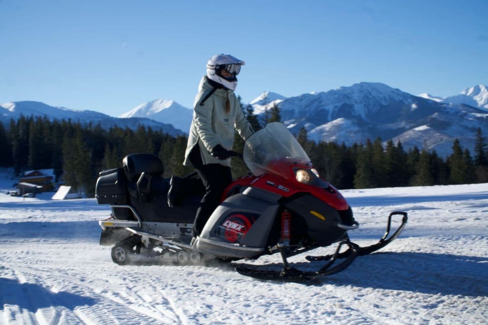 Snowmobiles – 3 hours with a bonfire